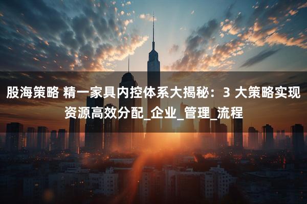 股海策略 精一家具内控体系大揭秘：3 大策略实现资源高效分配_企业_管理_流程
