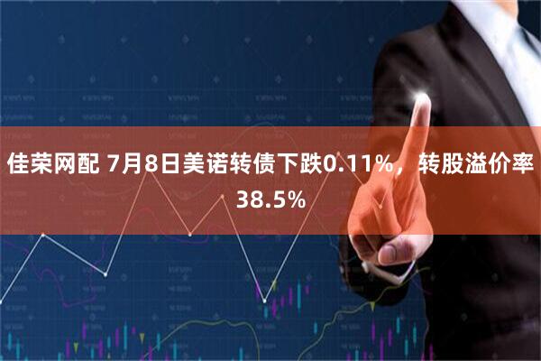 佳荣网配 7月8日美诺转债下跌0.11%，转股溢价率38.5%