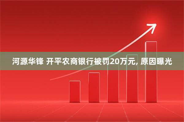 河源华锋 开平农商银行被罚20万元, 原因曝光