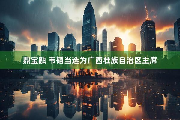 鼎宝融 韦韬当选为广西壮族自治区主席