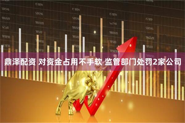 鼎泽配资 对资金占用不手软 监管部门处罚2家公司